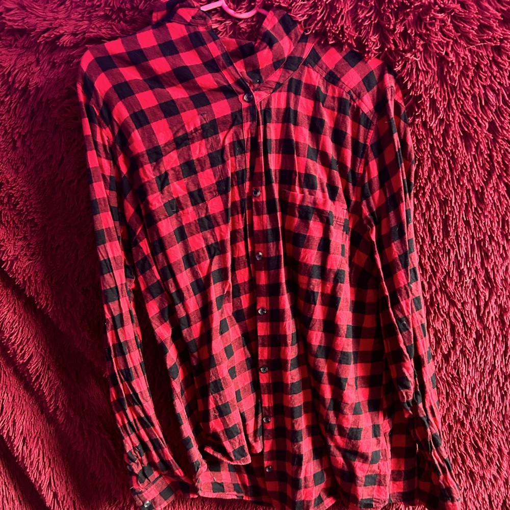 Red flannel shirt